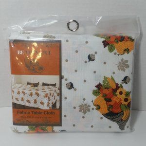 Fabric Table Cloth 60" x 102" Cornucopia Acorn